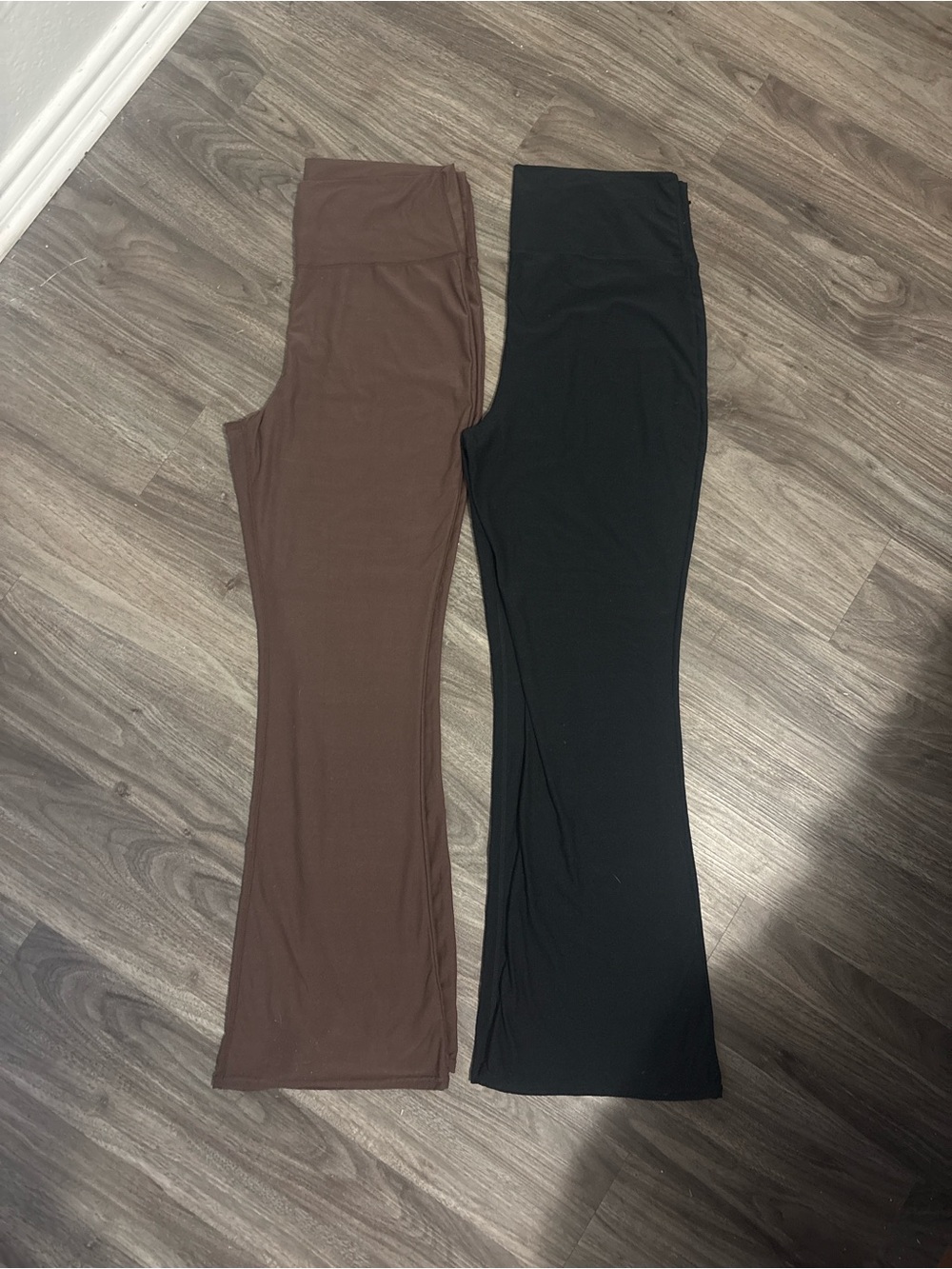 Women's Stretch Boot-Cut Pants - Black & Brown